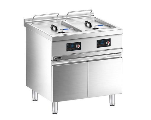 کیفیت  Floor Western Electric Double-tank Deep Fryer with Cabinet کارخانه